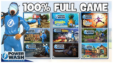 Powerwash Simulator 100% Full Gameplay Walkthrough + All DLCs/All Achievements (No Commentary)