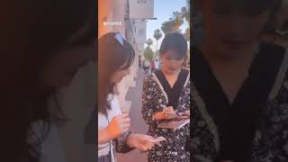 IU shocked when fan who spotted her in Streets in france has her pic as phonecase 😳 + IU vs english
