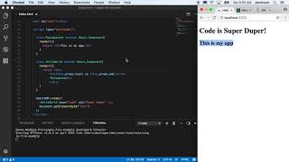 React | Your First React Component | Hello World
