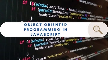 OBJECT ORIENTED PROGRAMMING IN JAVASCRIPT (ES6)