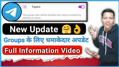 How To Create Topic In Telegram Group || How To Use Topics Option In Telegram Group