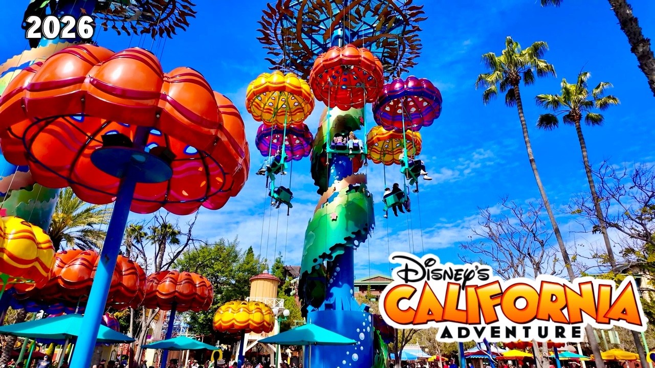 FULL Walkthrough of Disney California Adventure 2026 |Cars Land Cruz Ramirez & Lightning McQueen POV