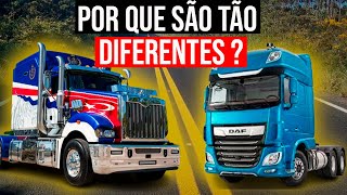 Caminhões dos EUA 🆚 BRA | Por que são tão DIFERENTES❓