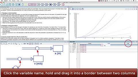 Coach 7 Data Table Tutorial - Editing the Data Table