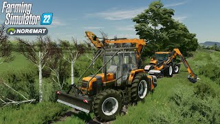 Elagage par Epareuse à Lamier Noremat - Renault TZ | Farming Simulator 22