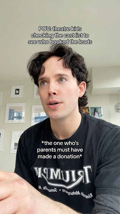 Theatre kids checking the cast list 😳 #pov #theatre #actor #musical #hamilton #broadway