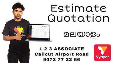 Quotation || Free quotation || In vyapar billing software #accounting #khatabook #billbook