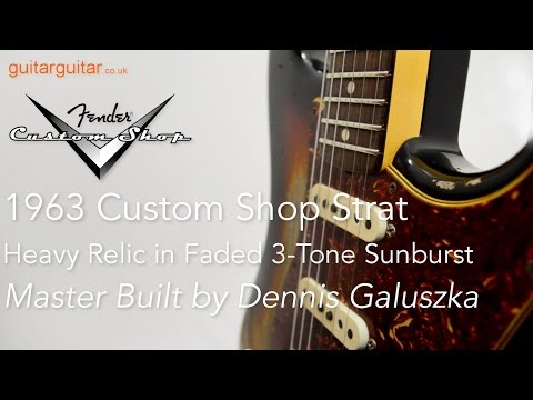 Fender Custom Shop 1963 Strat Heavy Relic Faded 3 Tone Sunburst Master Built by Dennis Galuszka #R82022