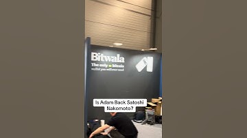 Who is Adam Back Satoshi Nakomoto the inventor of Bitcoin #btcprague #bitcoinprague #bitcoin #adamba
