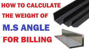 How To Calculate The Weight of M.S. Angle For Billing | Learning Civil Technology