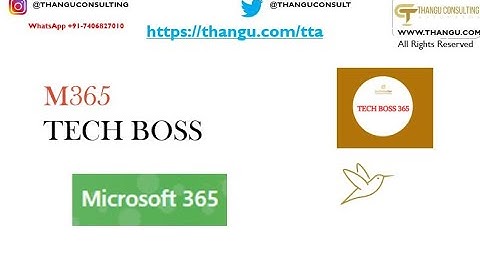 M365 Basics| Get Future Ready| Tech Boss 365 |Thangu Academy