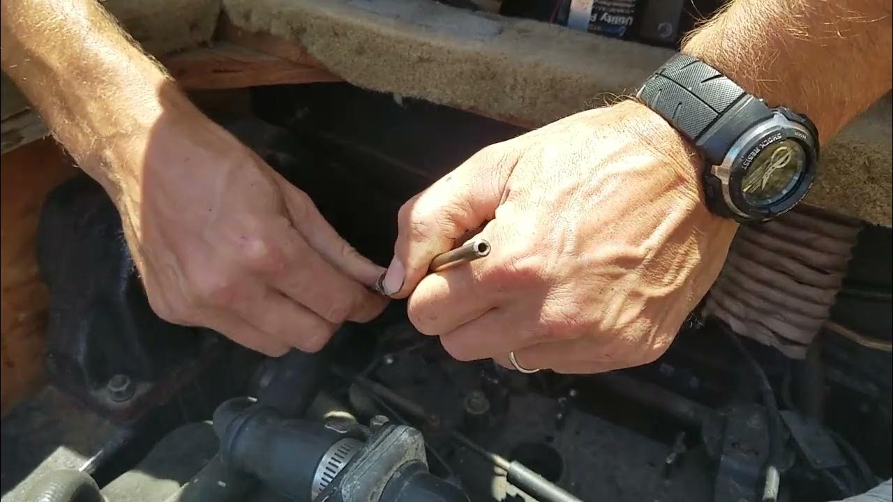 Mercruiser lower shift cable replacement: Part 1: prep the cable at