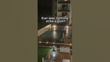 Lightning Strikes a pool 🤯