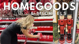 HomeGoods & Michaels Holiday Decor 2023 | HomeGoods Shop With Me 2023 | Christmas Decor 2023