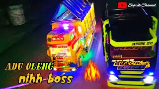 Adu oleng Nihh boss Senggol Dong 🔥 || Truk miniatur oleng terbaru 📌