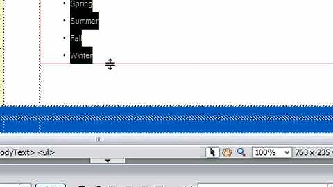 Create a Bulleted or Unordered List in Dreamweaver CS3