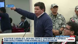 ¡TENSO MOMENTO! Pedro Castillo ROMPE SU SILENCIO en juicio: "Me JUZGAN por mi ORIGEN" #noticiasperu