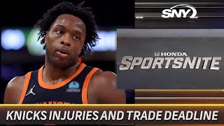 Ian Begley talks Knicks trade deadline and OG Anunoby injury updates | SportsNite | SNY
