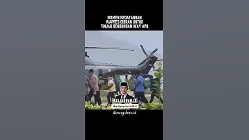 Wapres Gibran Tiba di Maluku, Tinjau Langsung Proyek Strategis Bendungan Way Apu