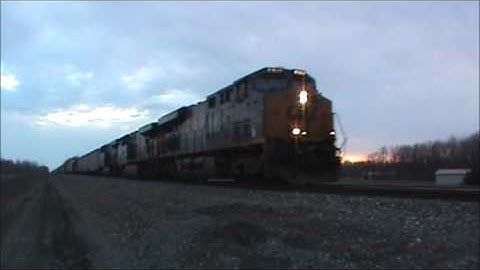 90 Car CSX Eastbound Garbage With Good K5HLL Horn & Pages Flipping March 2016