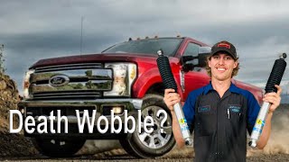 How to fix DEATH WOBBLE on Ford F250 & F350 | Dual Steering Stabilizer