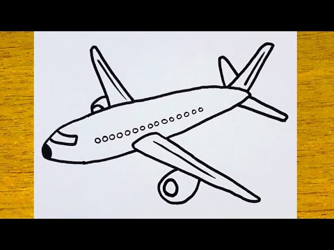 Kolay Uçak Çizimi / Uçak Nasıl Çizilir