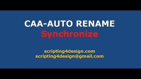 Automatically rename in CATIA