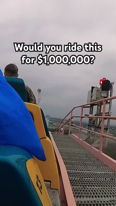 ⚠️WOULD YOU RIDE THIS ROLLER COASTER FOR $1,000,000? ⁉️ #rollercoaster
