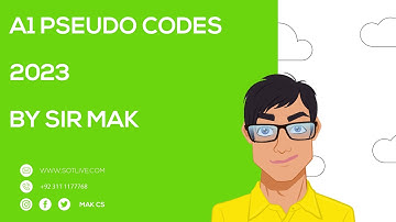 Lecture 1 | Pseudo Codes | A1 | 2023 #MAK #CS
