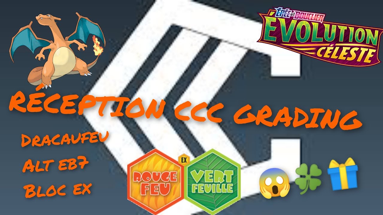 magnifique réception de cartes Pokémon gradé CCC grading +concours pour ...