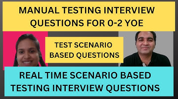 Manual Testing Interview Questions and Answers  - Manual Testing Mock Interview