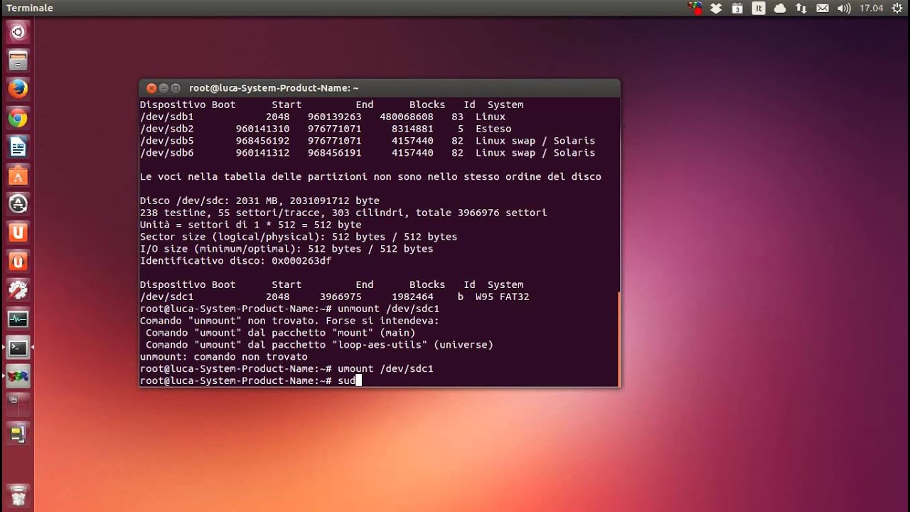 video da terminale ubuntu
