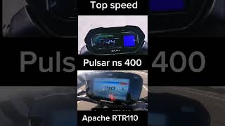 top speed PULSAR NS 400 vs APACHE RTR310