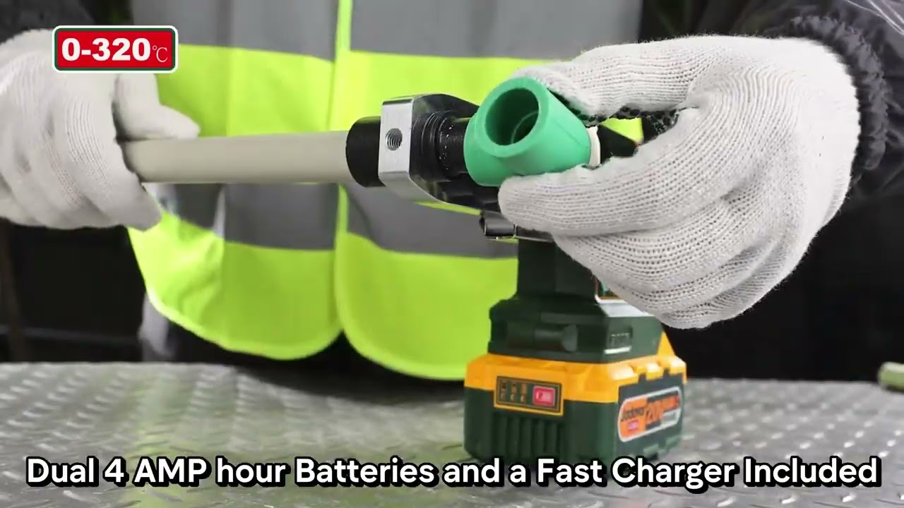 JADEVER Cordless Plastic Tube Welding Tool – Fast, Clean Pipe Welding!