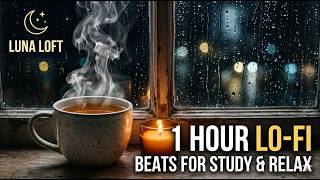 1 Hour Relaxing Lo-Fi Beats 🌙 Dark Rainy Night Aesthetic for Study &amp; Deep Work