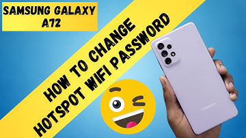 How to change hotspot WiFi password in Samsung Galaxy A72 | Mobile hotspot settings
