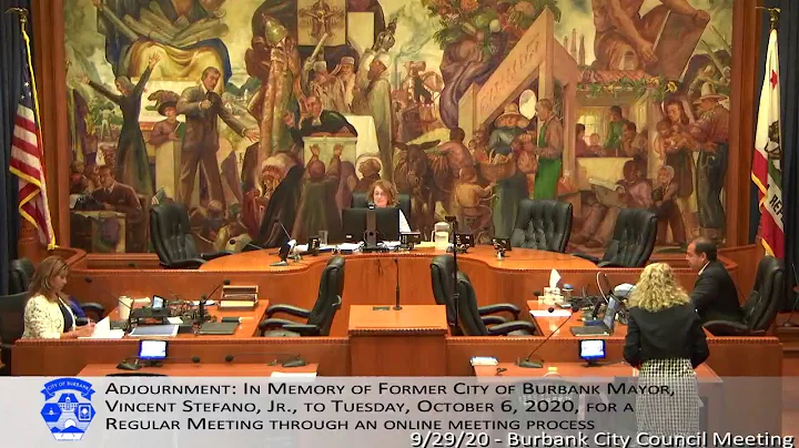Burbank City Council Meeting - September 29, 2020