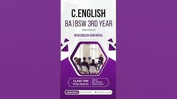 BA | BSW THIRD YEAR NEW CLASS ALERT