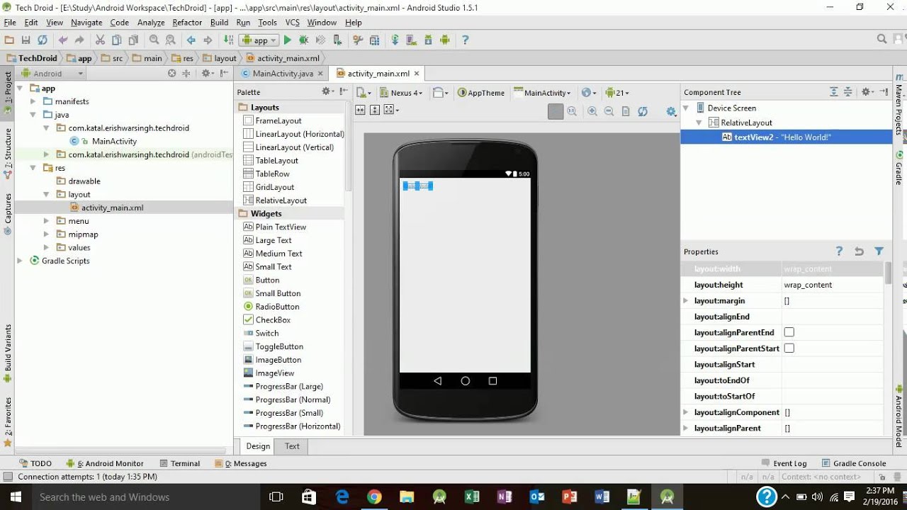 Android Studio Layout Youtube | lesson 6 android studio design button on linear layout Android Studio Layout Youtube | lesson 6 android studio design button on linear layout