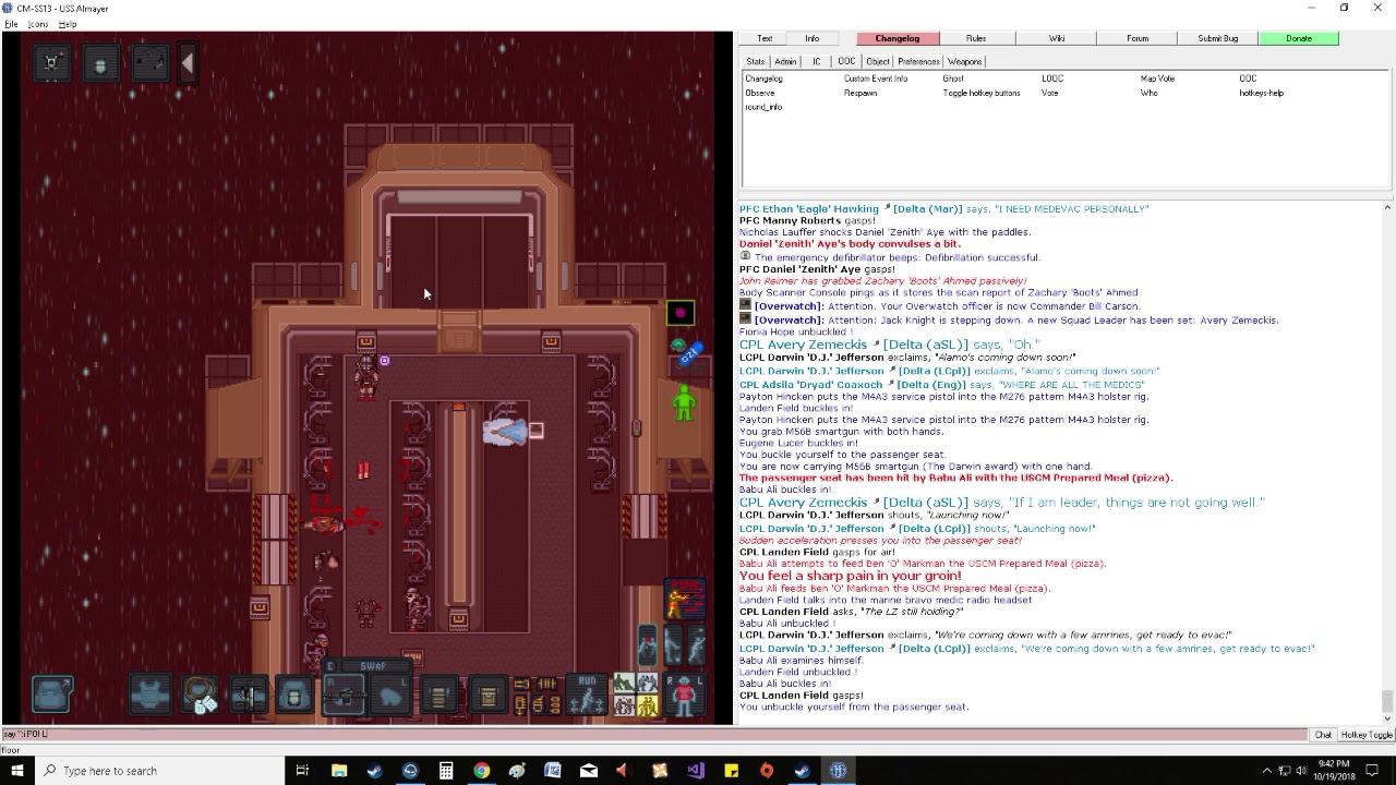 SS13: Colonial Marines: Local Smartgunner forms a one man wall