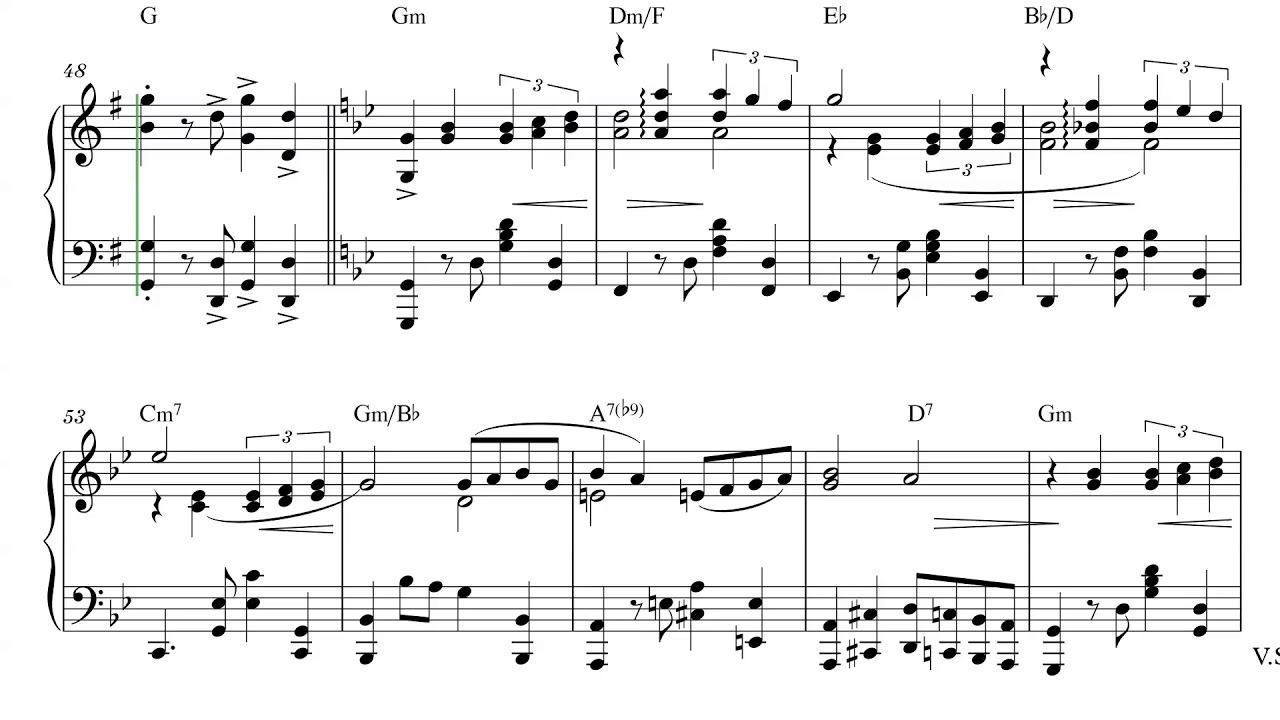 Carlos Gardel Por Una Cabeza Piano Solo Advanced Intermediate Sheet Music Score Youtube