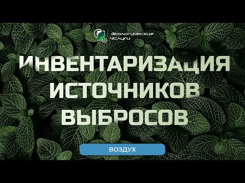 Инвентаризация источников выбросов (ИИВ)