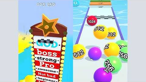 Ball run 2048 - Spiral Roll - All Level Gameplay Android,iOS NEW GIGA APK UPDATE