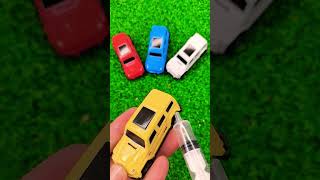 tiny orange toy car injection funny video #shorts #car #toys #救急車