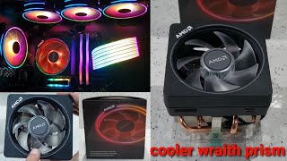 Cooler amd wraith prism ( unboxing, testes de temperatura, instalação e controle de rgb )