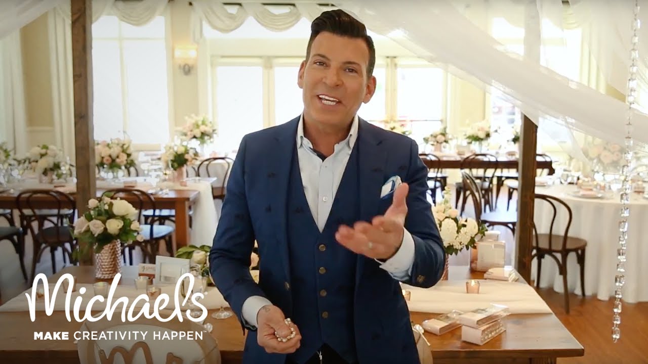 David Tutera Wedding Reception Decor Michaels YouTube