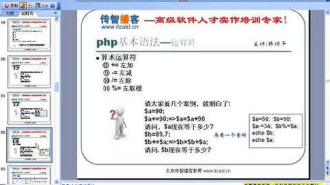 价值$3800全套php从入门到精通教程No 39算术运算符比较运算符逻辑运算符