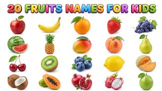 20 Fruits Names for Kids 🍎🍌 | Learn Fruit Names in English | Fruits for Kids | Educational Video News