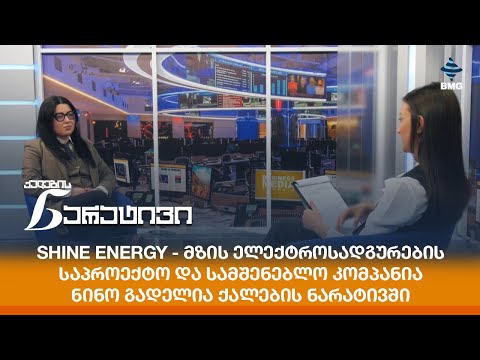 Shine Energy - მზის ელექტროსადგურების საპროექტო და სამშენებლო კომპანია - ნინო გადელია ნარატივში