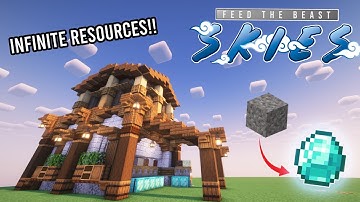 FTB Skies | EP3 | Learn To Build THIS Automatic Sifting Setup!